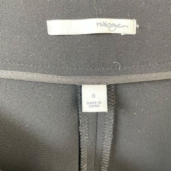 Halogen Black Wide Leg Dress Pants Size 6 EUC - Picture 5 of 6